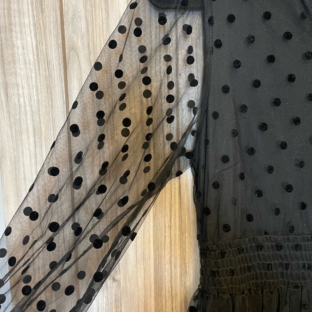 Piper And Scoot Swiss Dot Midi Dress - image 2